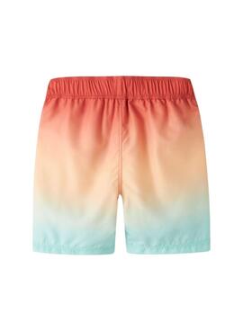 Maillot de bain Name It Zoccas Tie Dye corail pour garçon.