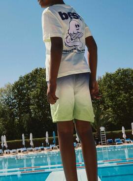 Maillot de bain Name It Zoccas Tie Dye lime pour garçon