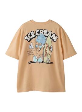 T-shirt Name It Foxe corail pour garçon