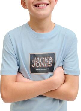 T-shirt Jack and Jones Rain bleu pour enfant