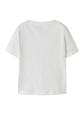 T-shirt Name It Flapz blanc pour garçon