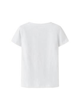 T-shirt Name It Deppa blanc pour fille