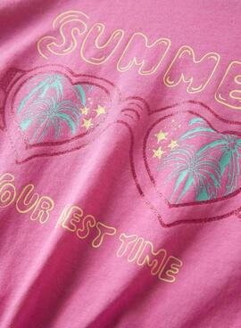 T-shirt Name It Freya rose pour fille