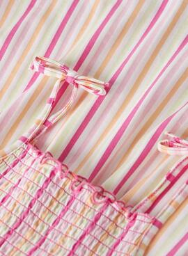 Robe Name It Filuaz à rayures multicolores pour fille