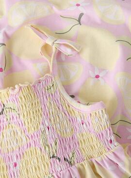 Robe Name It Filuaz imprimée de citrons pour fille