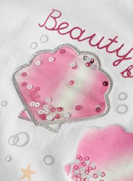 T-shirt Name It Fentaz blanc pour fille