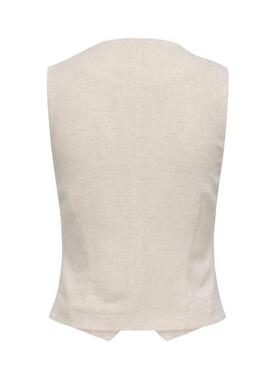 Gilet Only Siesta beige pour femme