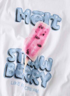 Nombrado Top Name It Fadeaz blanco pour fille