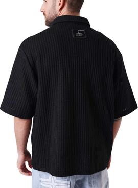 Chemise Project x Paris en gaufre noir pour homme