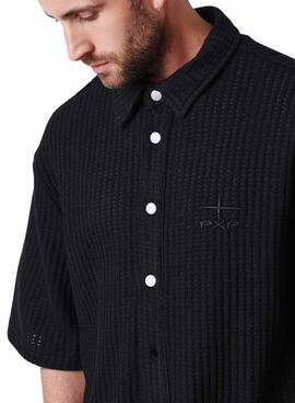 Chemise Project x Paris en gaufre noir pour homme