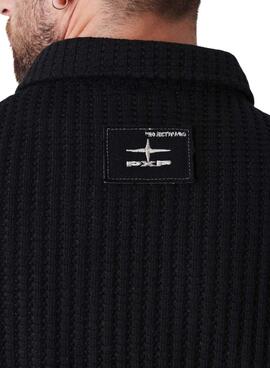 Chemise Project x Paris en gaufre noir pour homme