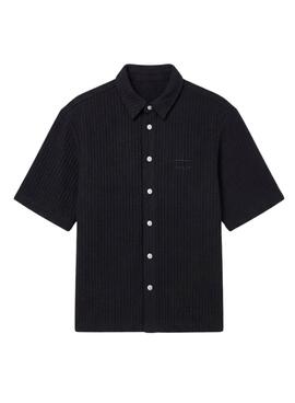 Chemise Project x Paris en gaufre noir pour homme