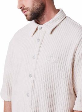 Chemise Project x Paris en gaufre beige pour homme