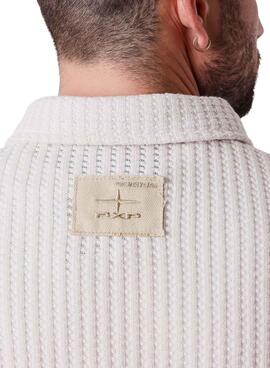 Chemise Project x Paris en gaufre beige pour homme