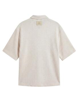 Chemise Project x Paris en gaufre beige pour homme