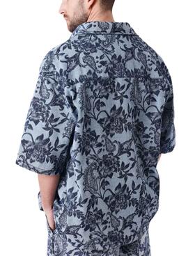 Chemise Project x Paris Jacquard bleue pour homme