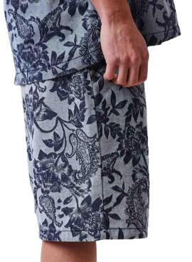 Projet Bermudes x Paris Jacquard bleu pour homme.