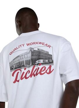 T-shirt Dickies Wellsville blanc pour homme
