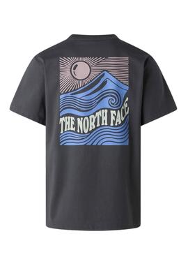 T-shirt The North Face Mountain anthracite pour homme.