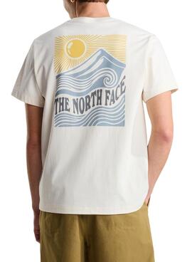 T-shirt The North Face Mountain beige pour homme