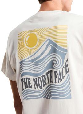 T-shirt The North Face Mountain beige pour homme