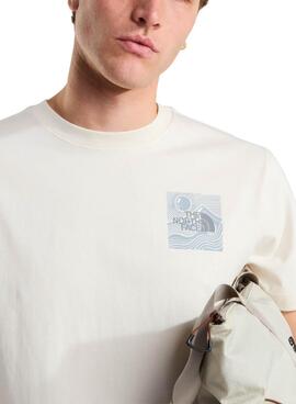 T-shirt The North Face Mountain beige pour homme