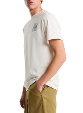 T-shirt The North Face Mountain beige pour homme