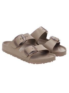 Sandales Birkenstock Arizona Big Buckle Eva beige pour femme