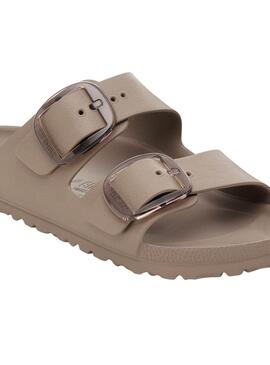 Sandales Birkenstock Arizona Big Buckle Eva beige pour femme