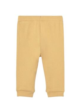 Pack 2 pantalons côtelés moutarde et vert d'eau Mayoral pour bébé