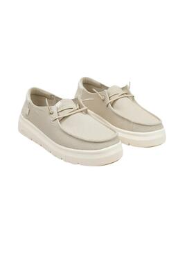 Chaussures Walkin Pitas Menton beige pour femme