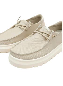 Chaussures Walkin Pitas Menton beige pour femme