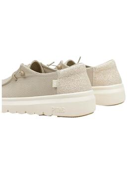 Chaussures Walkin Pitas Menton beige pour femme