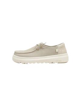 Chaussures Walkin Pitas Menton beige pour femme