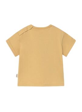 T-shirt Mayoral avec message moutarde pour bébé