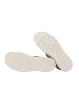 Chaussures Walkin Pitas Wallabi lavées beige pour femme