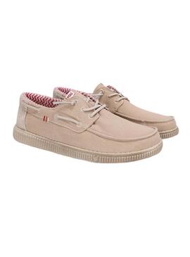 Chaussures Walkin Pitas beige pour homme.
