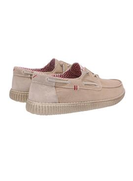 Chaussures Walkin Pitas beige pour homme.