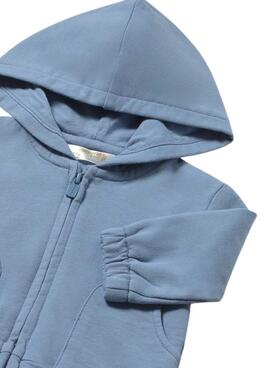 Sweat à capuche bleu ciel Mayoral pour bébé