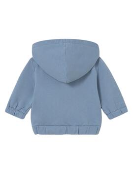 Sweat à capuche bleu ciel Mayoral pour bébé