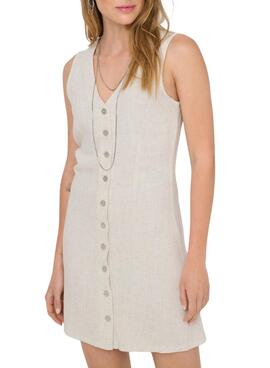 Robe Only Siesta beige pour femme