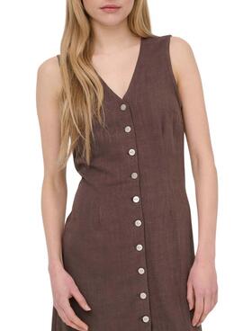 Robe Only Siesta marron pour femme