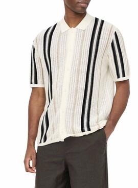 Polo beige pour homme Only and Sons Leon