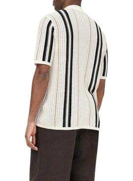 Polo beige pour homme Only and Sons Leon