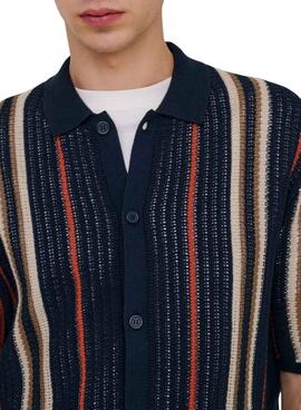 Polo Only and Sons bleu marine pour homme