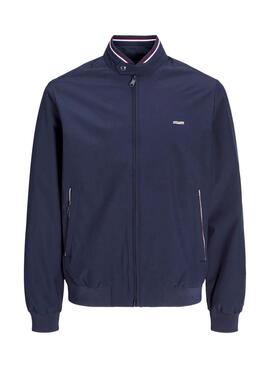 Veste bombardier bleue pour homme de Jack and Jones