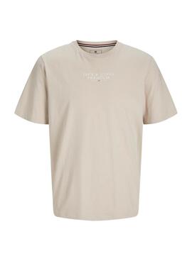 T-shirt Jack and Jones Bluarchie gris pour homme.