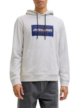Sweatshirt Jack and Jones Cole gris pour homme.