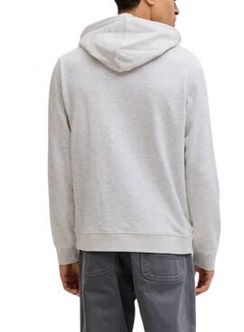 Sweatshirt Jack and Jones Cole gris pour homme.