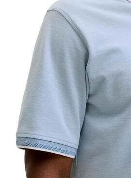 Polo Jack and Jones azul para hombre.